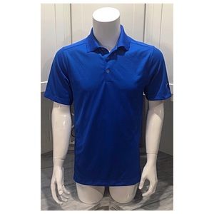 Nike Golf Polo Shirt Small S Blue Mens EUC
